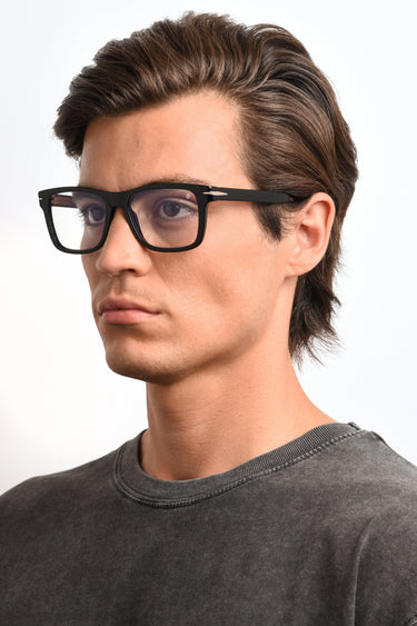 Designer Men David Beckham Eyeglasses: 1073 - Black(2)- SpecSMART Eye Clinic (Diagonal Face View)